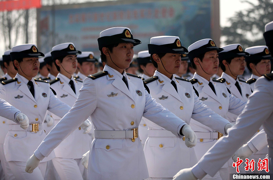 中國海軍北海艦隊新兵威武亮相（組圖）
