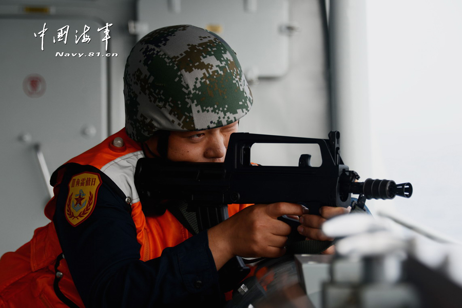 中俄聯合軍演 我軍直-9與俄巡洋艦并肩反潛
