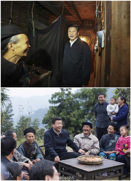 習(xí)近平赴湘西調(diào)研扶貧攻堅(jiān)（圖）