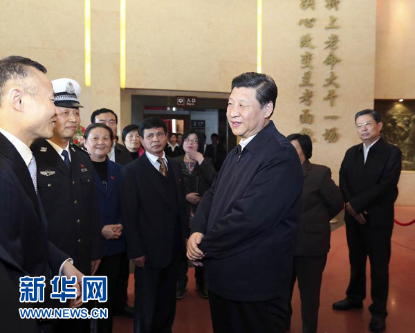 中共中央政治局常委到第二批黨的群眾路線教育實踐活動聯系點調研指導工作