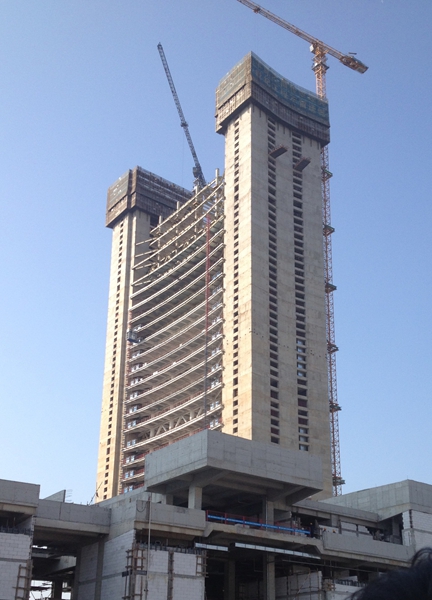 天津最高建筑“117大廈”建設進展順利