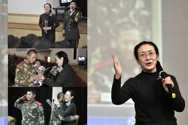 云南:“好軍嫂”吳曉燕為武警新訓官兵作輔導