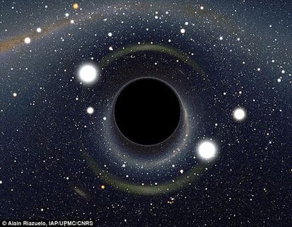 NASA公布電腦模擬黑洞圖像 引力強大致恒星“照鏡子”