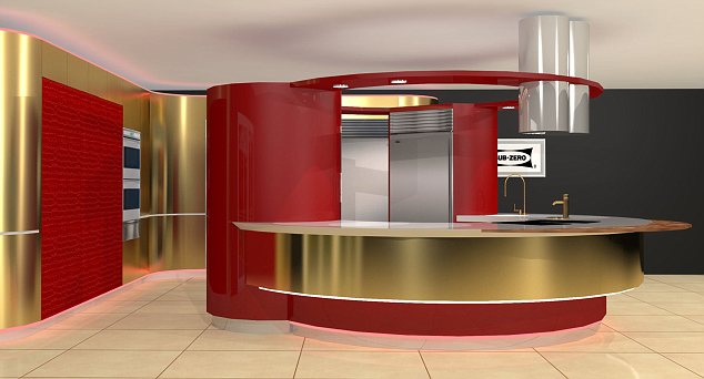 水晶吊燈、黃金桌面 30萬英鎊頂級廚房全球只10套