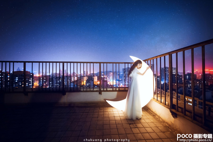 組圖:夜景人像《月亮忘記了》