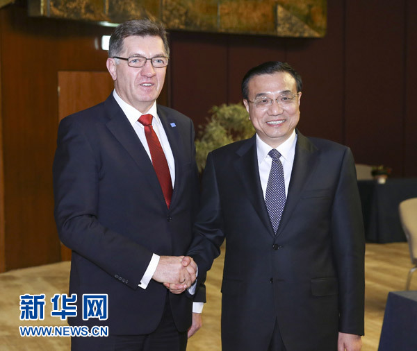 李克強會見波黑、克羅地亞、立陶宛、愛沙尼亞四國總理