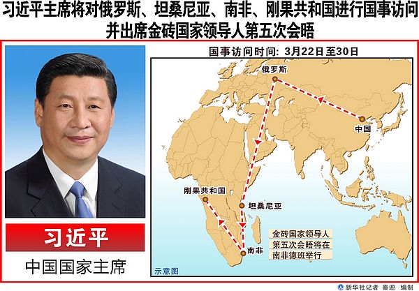 中國新任最高領(lǐng)導(dǎo)人首次出訪