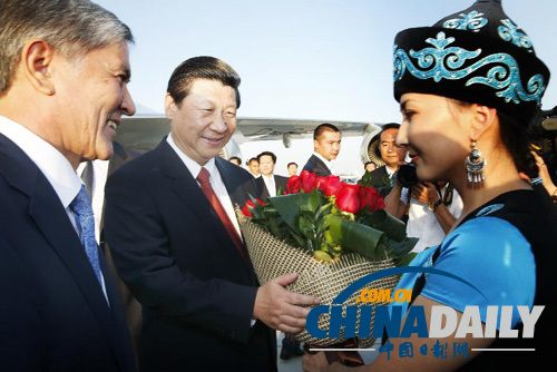 習(xí)近平抵達比什凱克