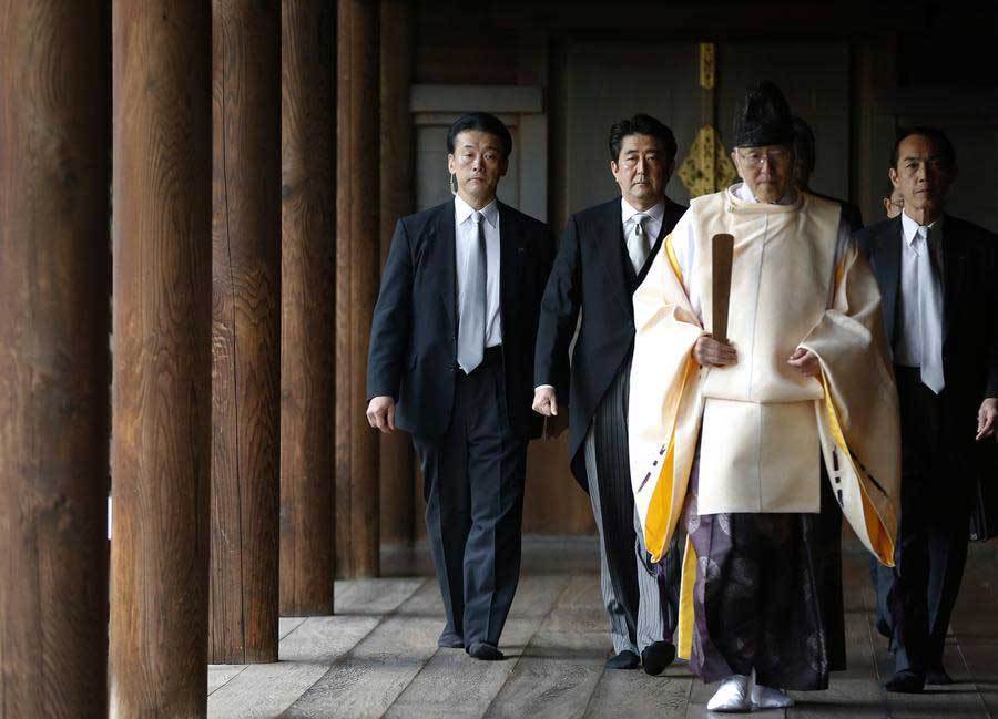 安倍晉三參拜靖國神社 中韓美三國齊聲抗議