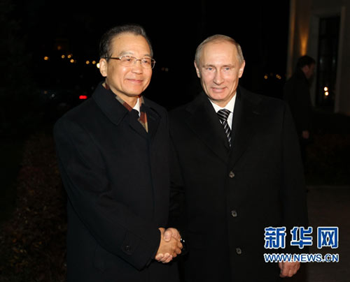溫家寶與普京會談稱中俄關系達前所未有高水平