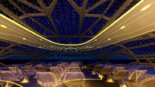 空客推出概念機艙 2050年前有望實現“全透明”飛行