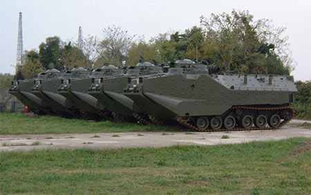 臺軍陸戰(zhàn)隊AAV7兩棲登陸車明天正式成軍