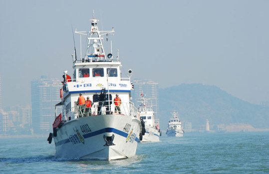 中國省級海洋維權(quán)巡航執(zhí)法首航深圳起航