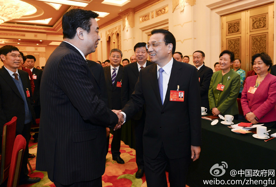李克強參加山東代表團審議