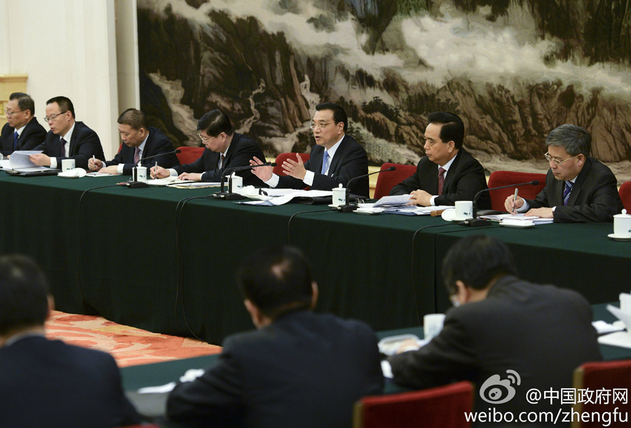 李克強參加山東代表團審議