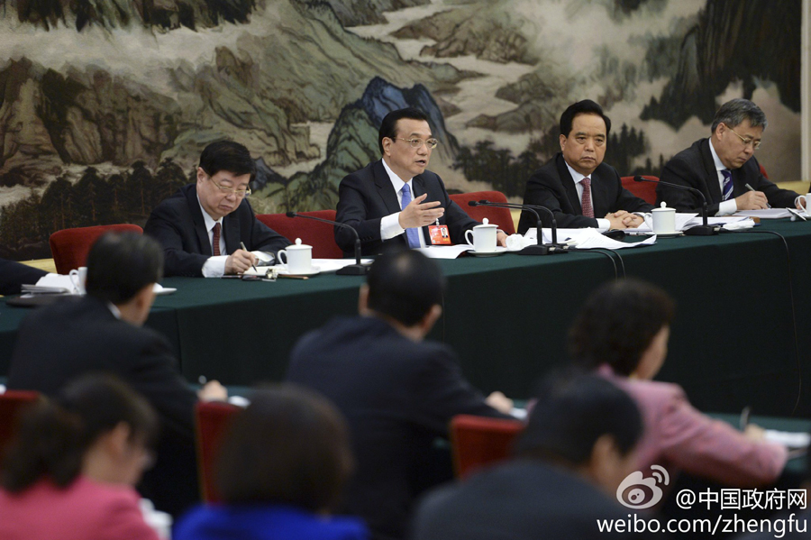 李克強參加山東代表團審議