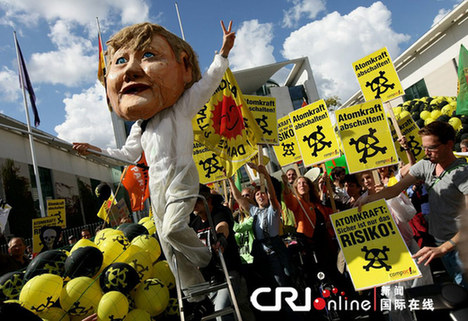 高清組圖：德國(guó)柏林上演大規(guī)模反核示威活動(dòng)