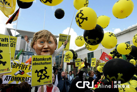 高清組圖：德國柏林上演大規模反核示威活動