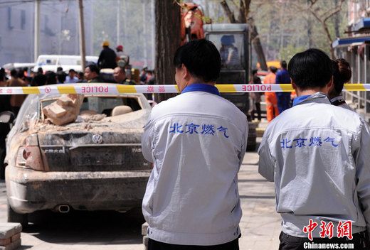 北京朝陽區(qū)發(fā)生燃氣爆燃事故 已致6死1傷(圖)