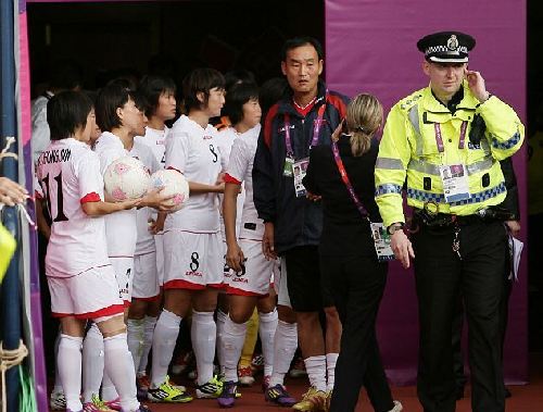 倫敦奧運弄錯國旗朝鮮女足退賽抗議 英國海關取消罷工
