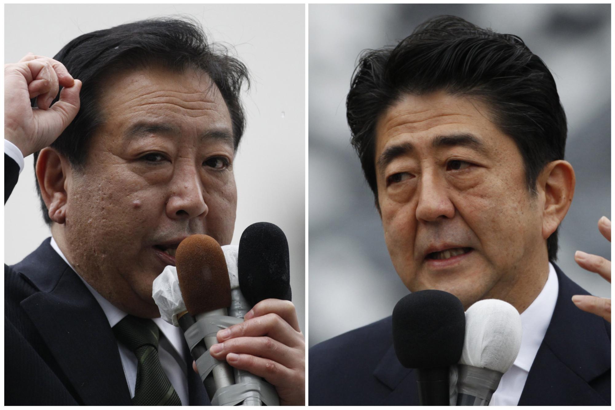 日本眾議院大選拉開戰幕 野田、安倍、石原亮相造勢