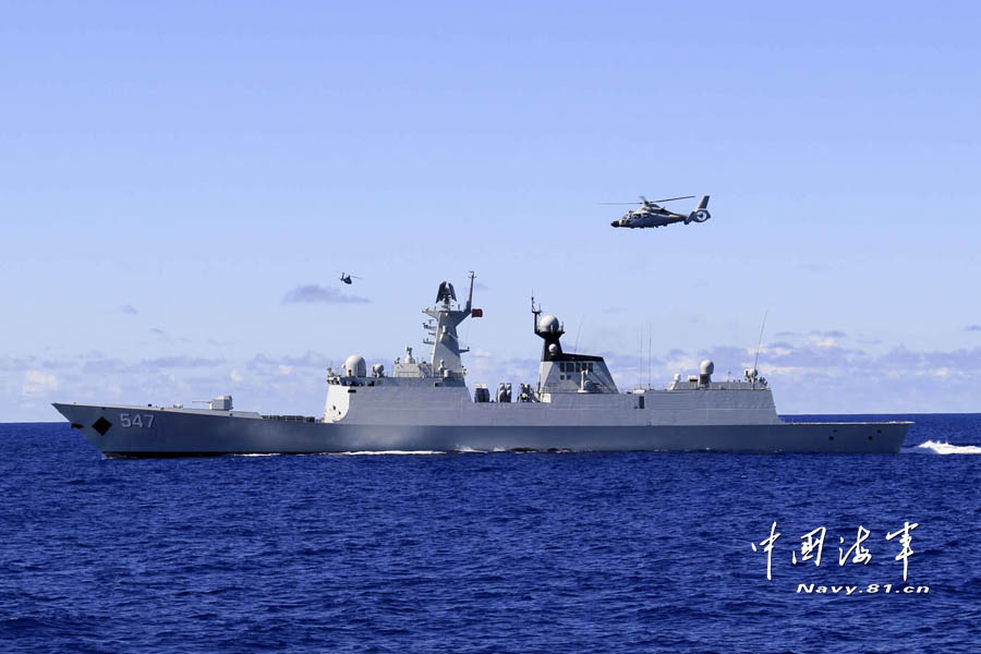 中國海軍西太平洋訓(xùn)練：直升機(jī)引導(dǎo)超視距導(dǎo)彈攻擊