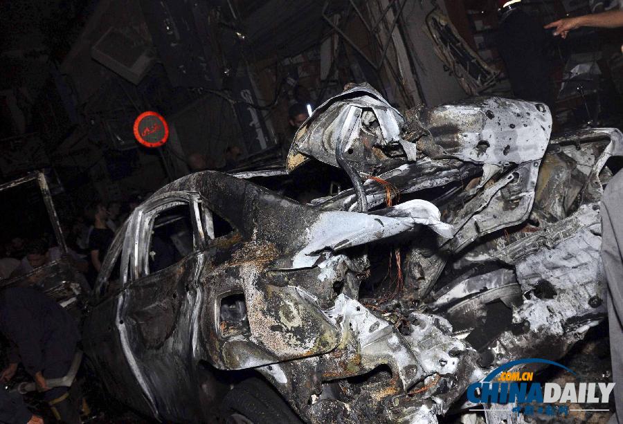敘利亞首都發生汽車炸彈襲擊致18死56傷（組圖）