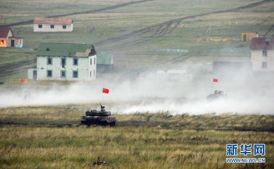 中俄聯合反恐軍事演習舉行首次實彈協同訓練