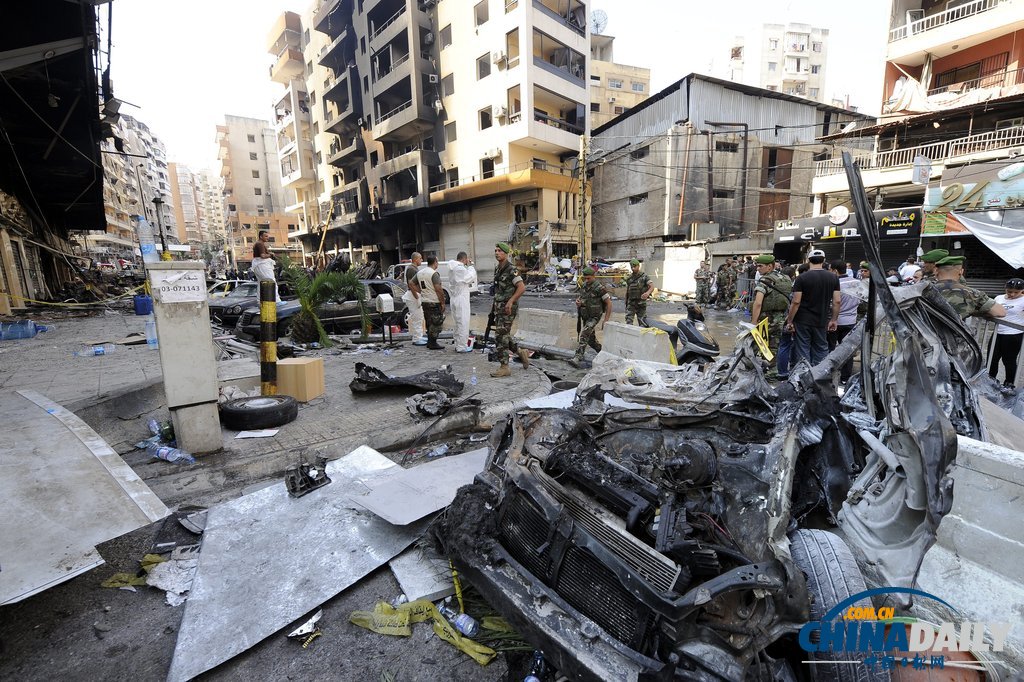 黎巴嫩政府調查爆炸現場 死傷300多人（高清組圖）