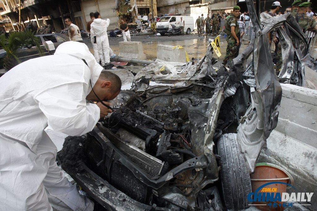 黎巴嫩政府調查爆炸現場 死傷300多人（高清組圖）