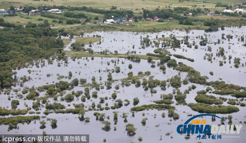 俄羅斯阿穆爾河水位上漲 城市進入緊急狀態（高清組圖）
