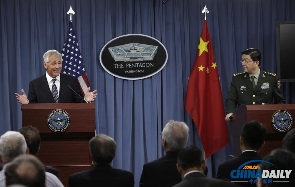 中美防長(zhǎng)舉行會(huì)談美方支持中國(guó)崛起 兩軍將建立互信（組圖）