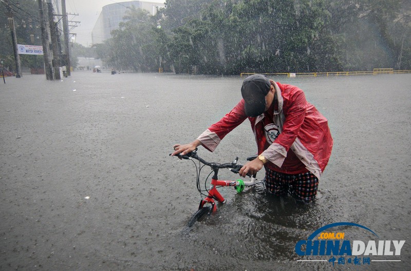 菲律賓連日暴雨導(dǎo)致洪水泛濫 造成7人死亡