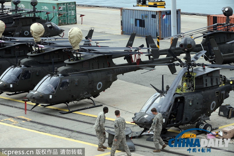 美軍武裝直升機(jī)大隊進(jìn)駐韓國 加強(qiáng)半島防務(wù)（圖）