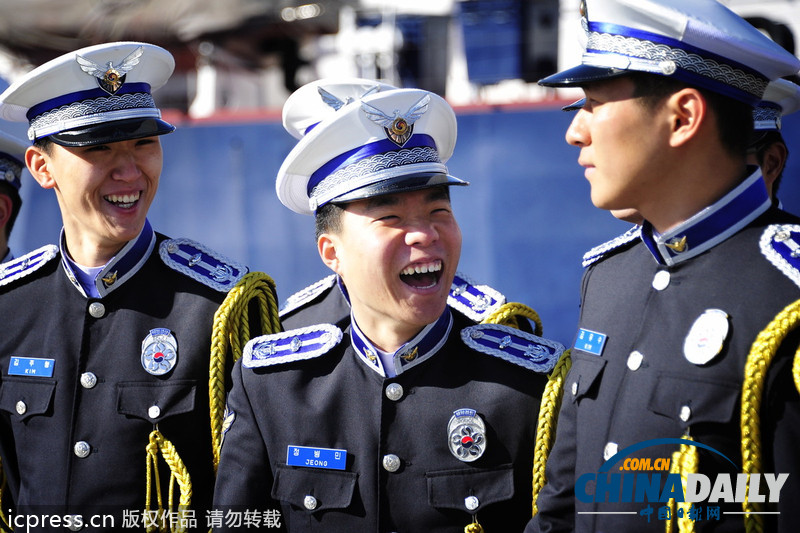 韓國海岸巡邏隊警戒艦抵達俄羅斯 將參加聯合軍演