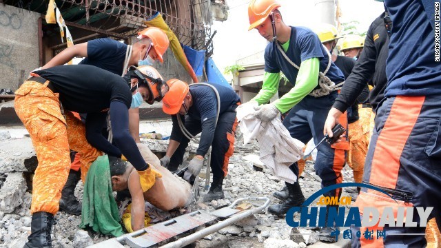 7.2級強(qiáng)震襲擊菲律賓 超過30人遇難