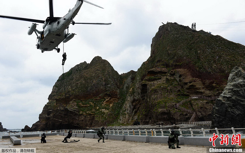 韓國首次在“獨島日”公開軍演