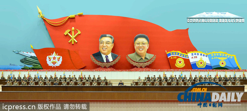 朝鮮最高領(lǐng)導(dǎo)人金正恩觀看軍人藝術(shù)慶典(圖)
