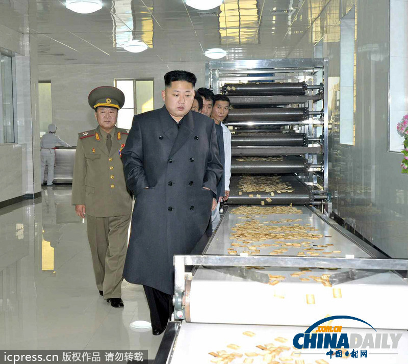 金正恩視察食品加工廠 對日常工作進行現(xiàn)場指導(dǎo)
