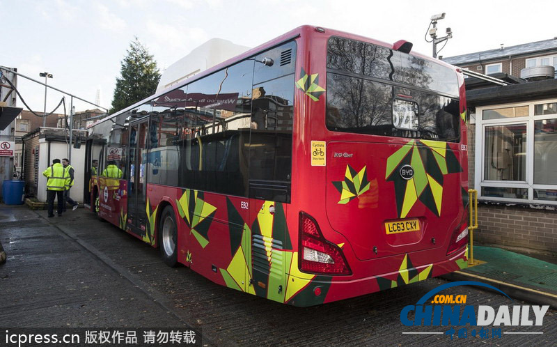 倫敦公交系統首度配置純電動車 系中國比亞迪制造