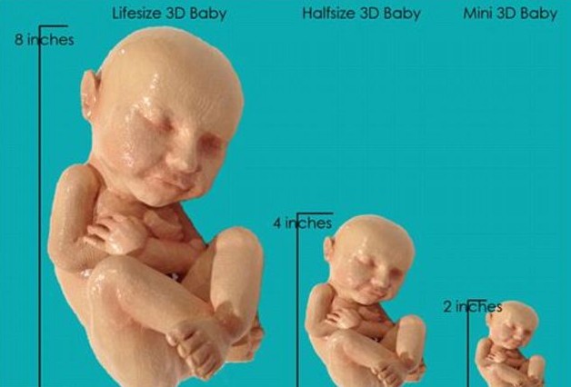 3D打印帶你見未出生胎兒！體位表情皮膚性別皆可見