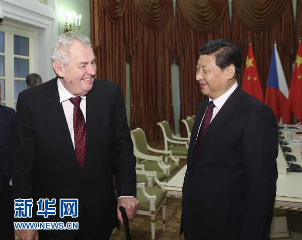 習(xí)近平會見捷克總統(tǒng)澤曼