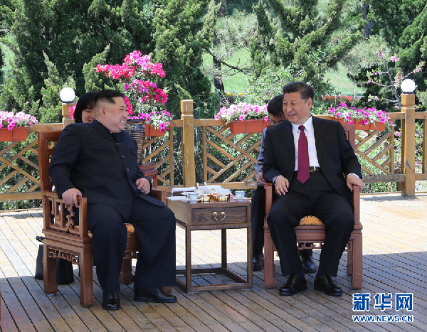 習近平同金正恩在大連舉行會晤