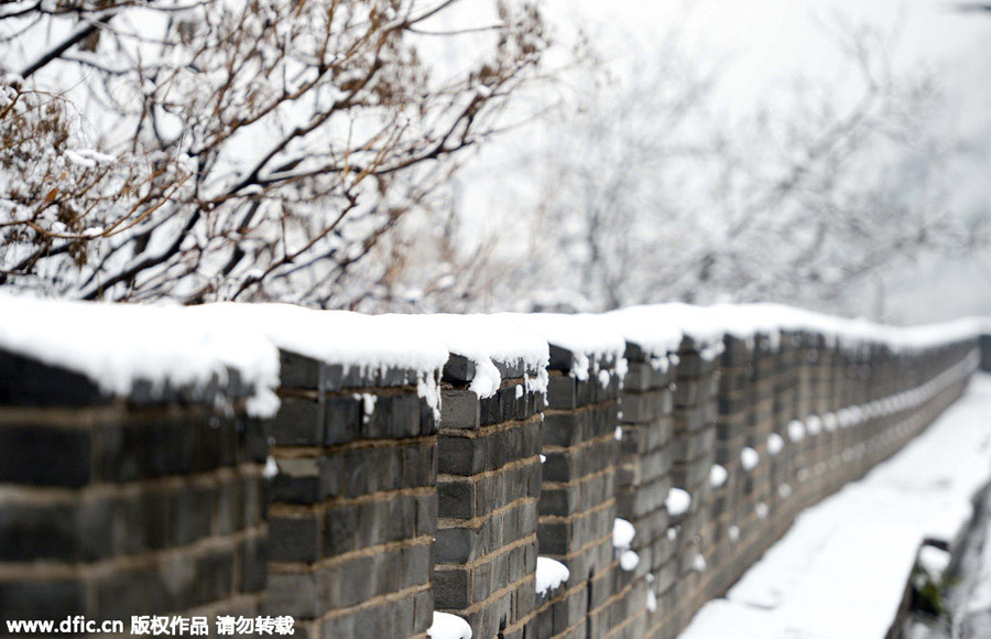 雪后居庸關(guān)長(zhǎng)城美景（組圖）