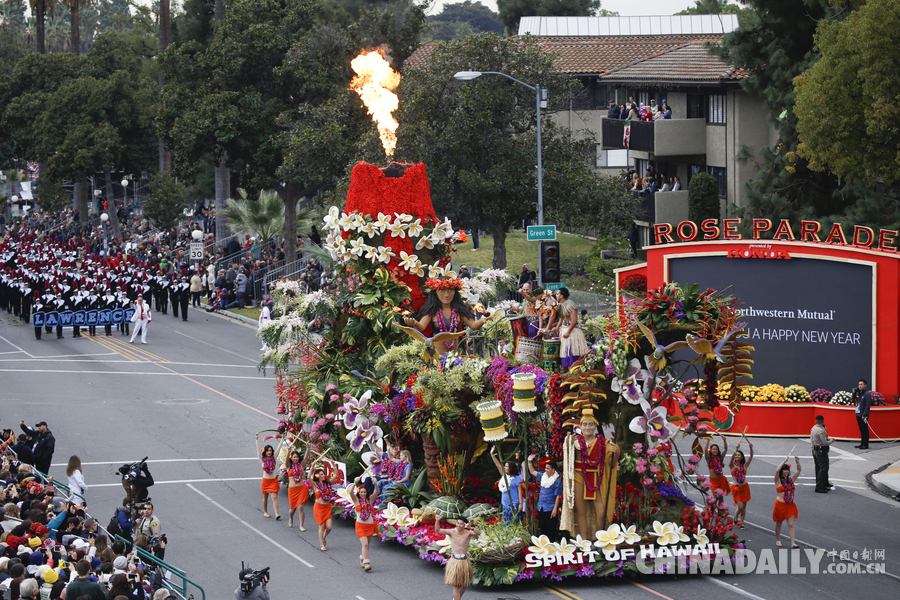 “孫悟空”、“小王子”花車亮相美國玫瑰花車大游行（組圖）