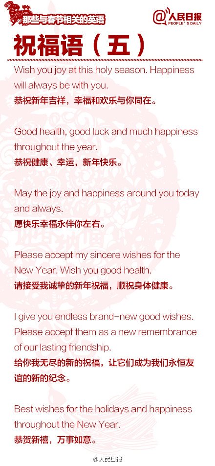 長知識！100個與春節(jié)有關(guān)的英文用語