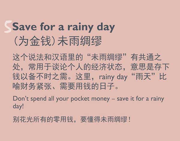 五種英語表達說“存錢”