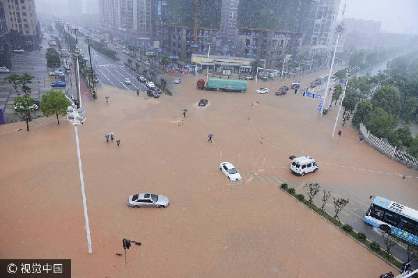 強降雨持續 長江部分支流超歷史最高水位
