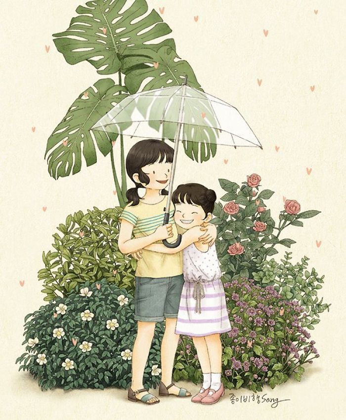 有親姐妹是什么感覺？讓插畫師來告訴你（組圖）