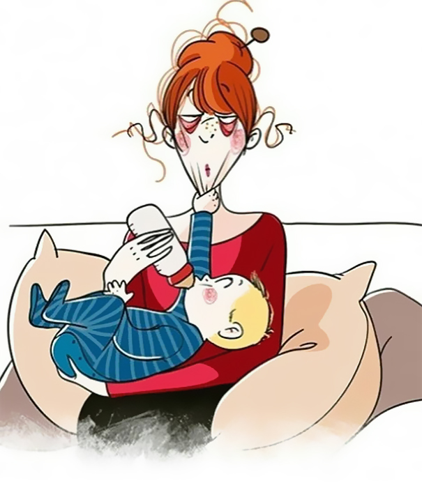 漫畫組圖：有了娃之后的真實寫照